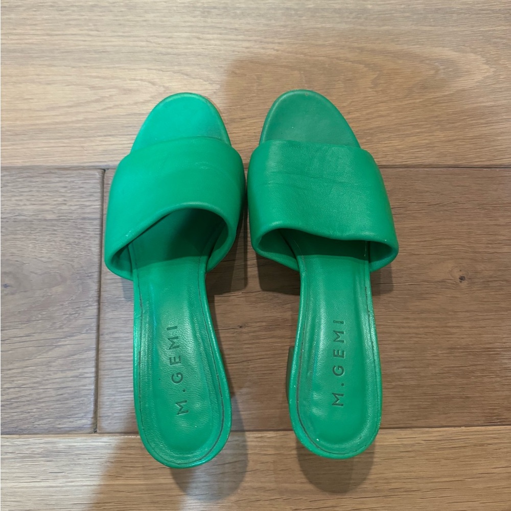 M gemi leather heels